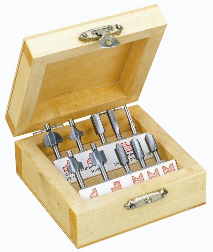 Fraises à profiler pour bois, 10 pièces