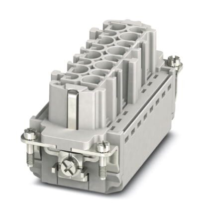 Isolant femelle HEAVYCONNEC, série B16, 16 pôles + PE, raccordement Push-in