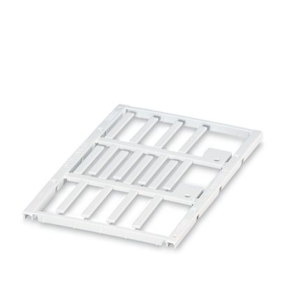 Carte UNICARD de repères de fils de longueur 30mm - étiquettes à glisser dans une bague transparente - 16 repères par carte