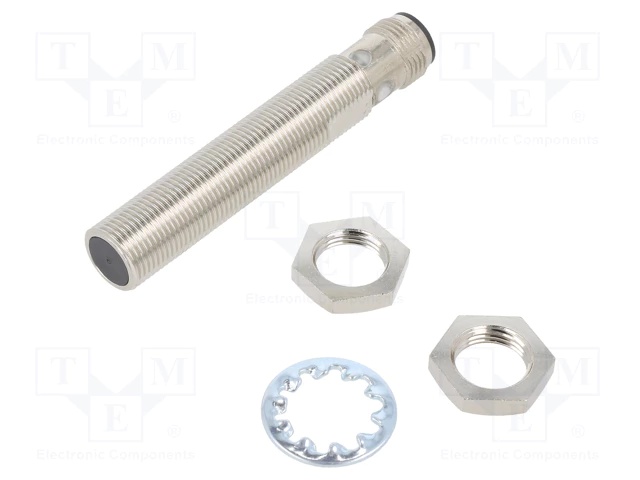 Détecteur de proximité inductif, nickel-laiton, corps long, m12, blindé, 4 mm, d