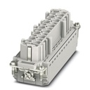 Isolant femelle HEAVYCONNEC, série B24, 24 pôles, raccordement Push-in