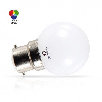 &LED 1W BULB B22 RGB DEPOLI BOITE