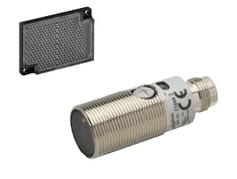 A réflecteur, 4 m, 10-30 Vc.c., PNP, LO/DO, connecteur M12