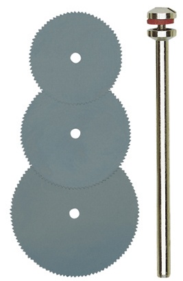 Lames de scie en acier, Ø 16, 19 et 22mm + 1 tige