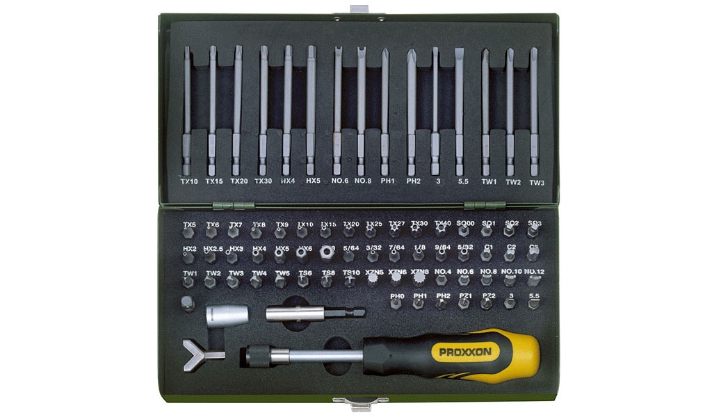 Coffret d'embouts de sécurité et spéciaux, 1/4'' (75 pièces)