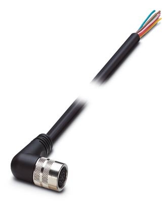 Fiche femelle M16, coudée, pour répartiteur 4 prises