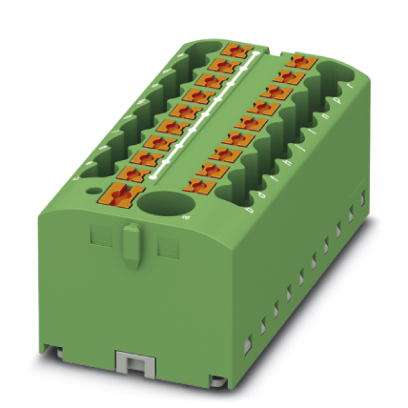 Bloc distributeur, Module de base avec alimentation, raccordement Push-in, nombre de connexions : 19, 0,14 mm² - 4 mm², pas :56 