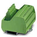 Module VARIOFACE, avec deux barres collectrices de potentiel (P1, P2) pour la distribution du potentiel, se monte sur profilé NS