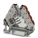 Distributeurs de potentiel, avec poussoirs,  250 V,  17,5 A, 1 x entrée puissance : section : 2,5mm²- 6mm², 12 x distribution co