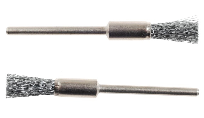 Brosses en acier inoxydable - pinceau fin, 2 pièces