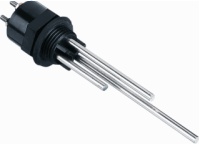 Electrodes, avec porte-électrodes, 3 électrodes, inox, 300 mm, bornes à visser