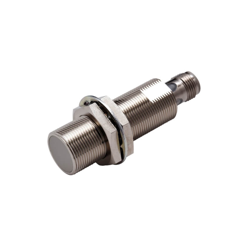 Détecteur de proximité inductif, laiton nickelé à corps long, M18, blindé, 8 mm,