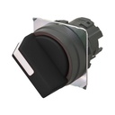 Bouton poussoir A22NZ Ø22, 2 positions, Non lumineux, lentille plastique, Manuel, Couleur Noir