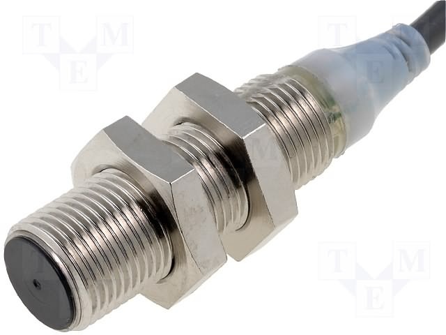 Détecteur de proximité inductif, nickel-laiton, corps court, m12, blindé, 4 mm, dc, 3 fils, npn no+nc, 2 m précâblé