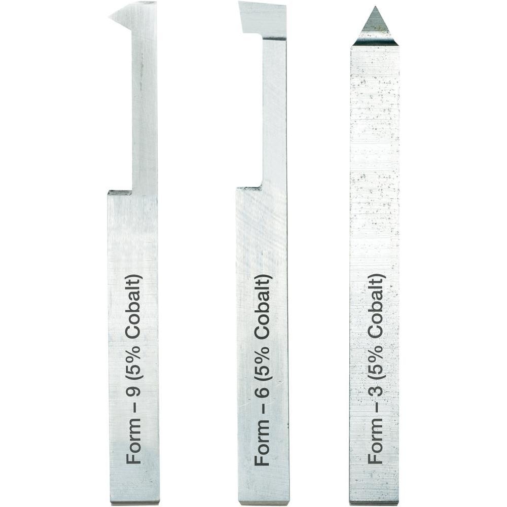 Outils pour fileter, jeu de 3 pièces (10 x 10 x 80 mm)