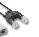Barrage, modèle à fourche 10 mm, rayon de courbure 25 mm, E3X-DA-SE-S: 10 mm