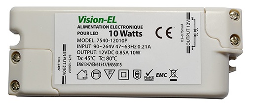 ALIM 12V DC 0.85A 10W IP50 5ANS