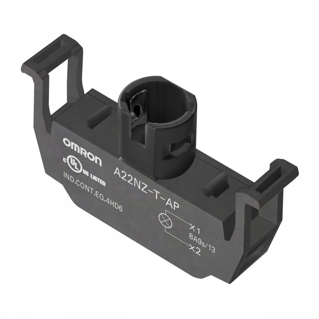 Bouton poussoir accessoire A22NZ, lighting unit 200/220/230 vac, push-in