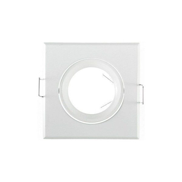 COLLERETTE CARRE SUPPORT DE SPOT 84 X 84MM BLC ORIENT