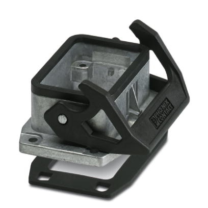 Embase HEAVYCONNEC, B6, avec verrouillage longitudinal, avec joint plat, aluminium résistant à l'eau de mer, joint d'étanchéité 