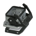 Embase HEAVYCONNEC, B6, avec verrouillage longitudinal, avec joint plat, aluminium résistant à l'eau de mer, joint d'étanchéité 