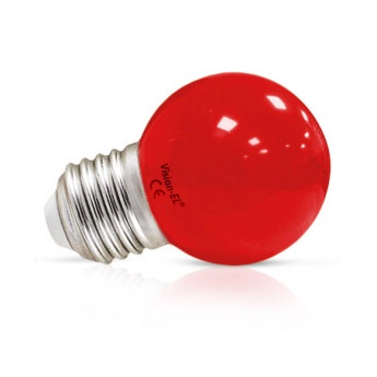 LED 1W BULB E27 ROUGE