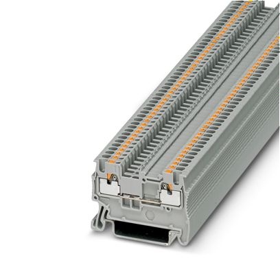 Bloc de jonction gris à technologie à ressort Push-In - sections nominales : 1,5mm² rigide ou souple sans embout / 1,0mm² avec e