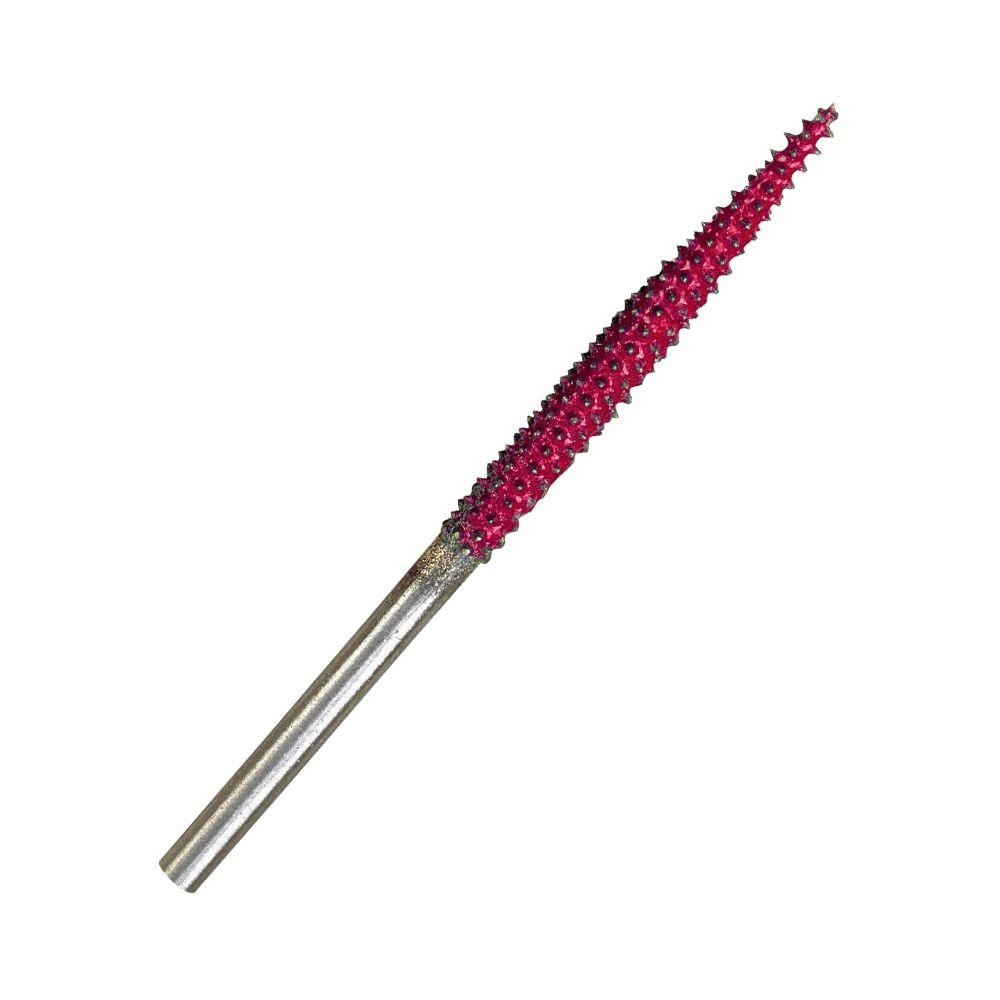 Râpe métallique en carbure tungstène forme aiguille, 4 x 19 mm