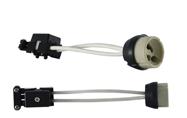 DOUILLE CERAMIQUE GU-10 CL2 + CABLE (x25)