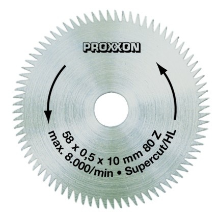 Lame de scie circulaire Super-cut denture alternée, 80 dents Ø 58 mm