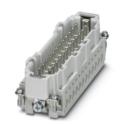 Isolant mâle HEAVYCONNEC, série B24, 24 pôles, raccordement vissé