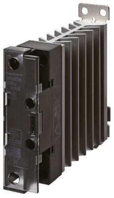 Relais statique, 1 phase 25a 100-480 vac, avec dissipateur de chaleur, montage s