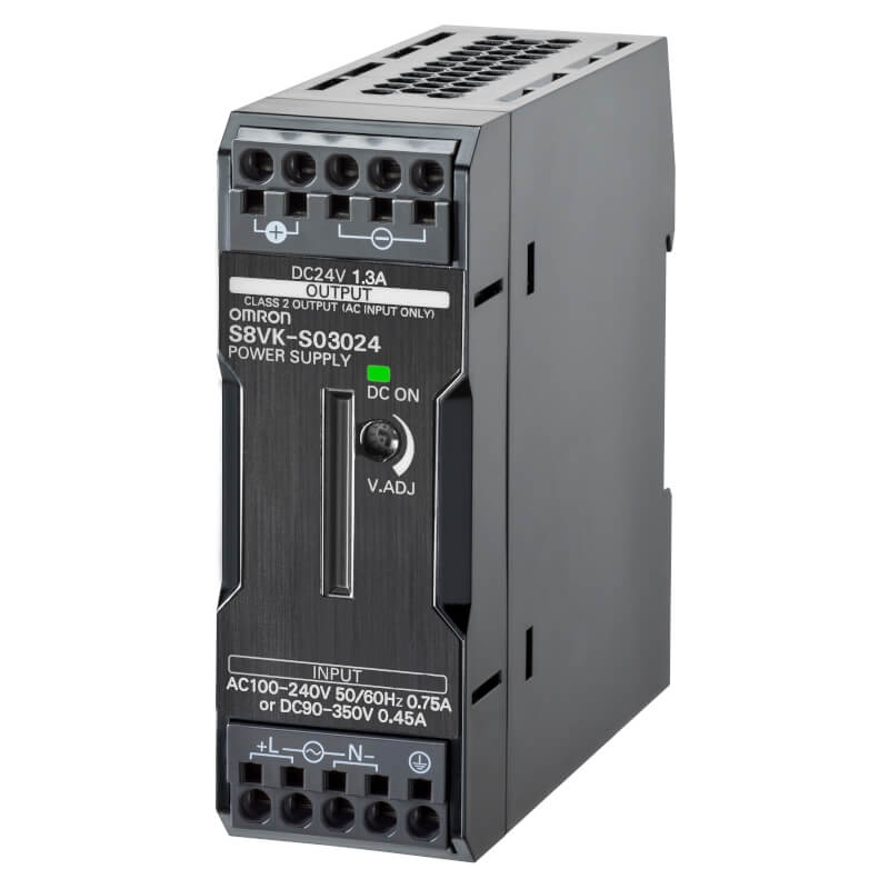 Alimentation compacte, 30 w, 24 v c.c., 1,3 a, montage sur rail din, bornier enf