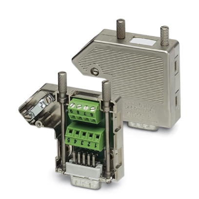 Connecteur SUB-D avec une arrivée de câble, 15 pôles, version mâle