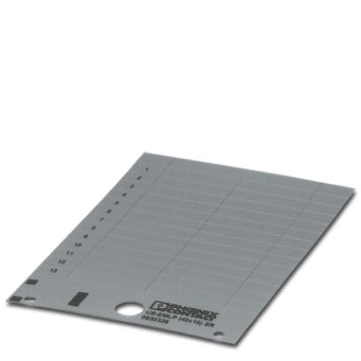 Etiquette en plastique, Carte, argent, vierge, Repérable avec : Thermomark C, Type de montage: Collage, Surface utile: 84,9 x 53