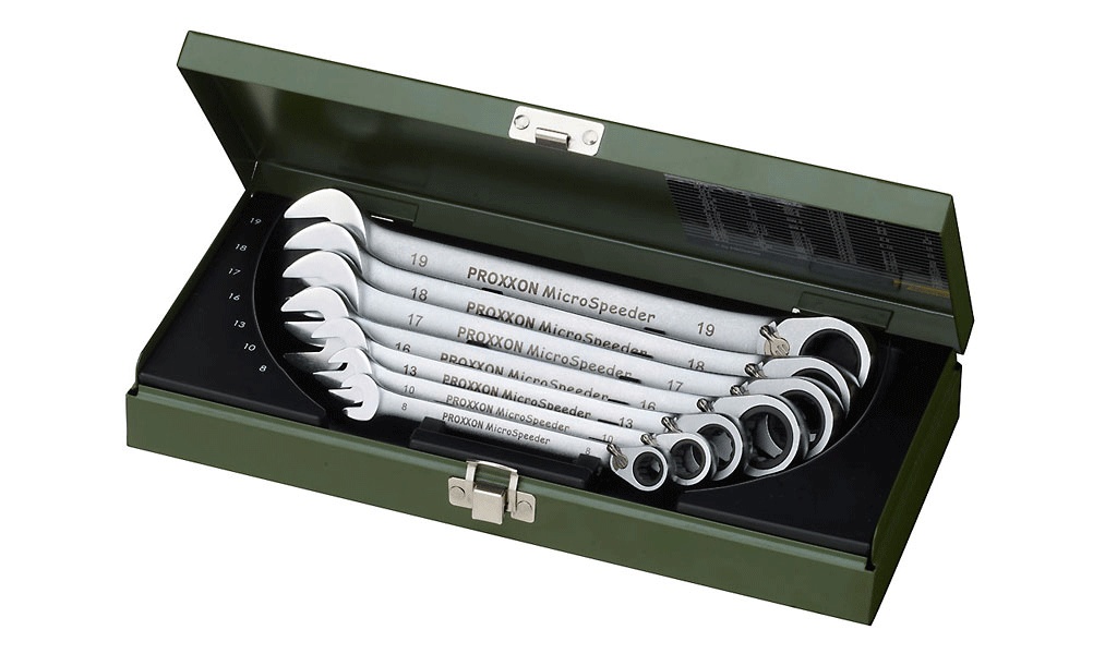 Coffret clés MicroSpeeder, 8 - 19 mm (7 pièces)