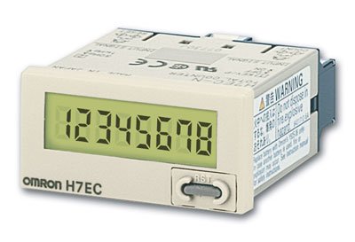 48x24 mm, IP66, LCD 8 chiffres, comptage, batterie incluse, entrée NPN/PNP, 30 H
