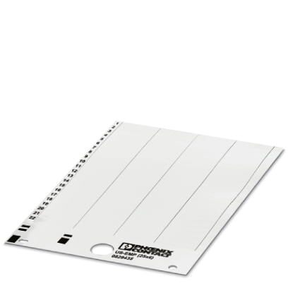 Planche de repérage - étiquettes rigides à clipser