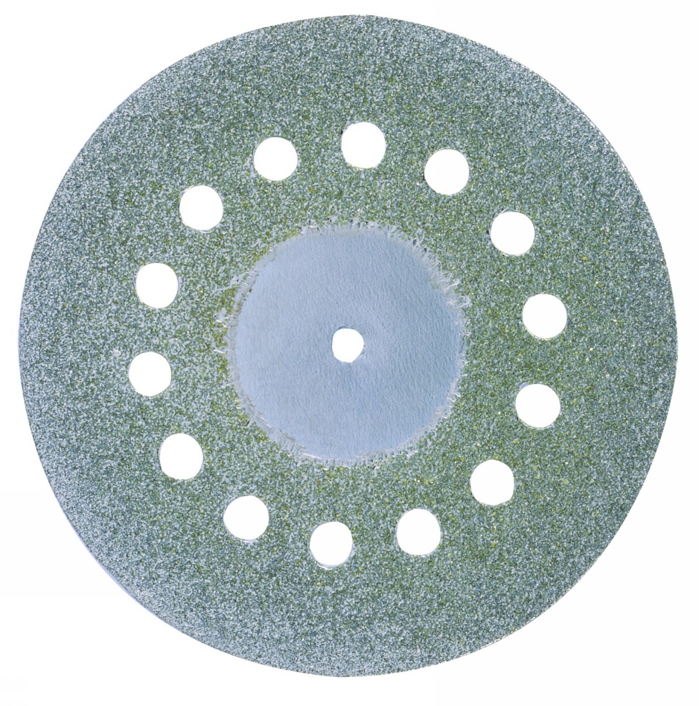 Disque diamanté Ø 38 mm, avec aération + 1 tige