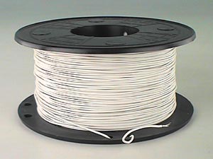 FIL SOUPLE 1.34mm² BLANC, BOBINE 100m