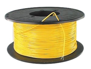 FIL SOUPLE 0.22mm² JAUNE, BOBINE 200m
