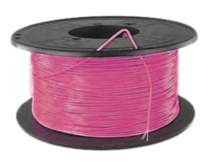 FIL SOUPLE 0.22mm² ROSE, BOBINE 200m