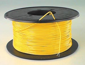FIL SOUPLE 0.34mm² JAUNE, BOBINE 200m