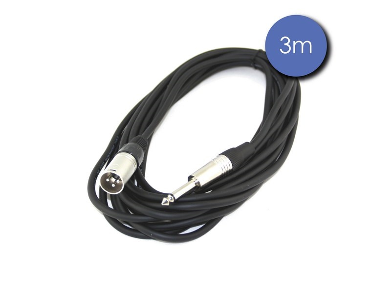 CABLE AUDIO JACK6.35/XLR MALE 3M