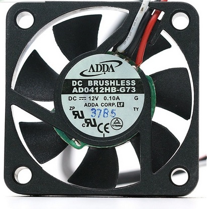Ventilateur ADDA 40x40x10mm, 12vcc, RB, 2 fils