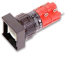 Corps de Bouton Lumx. Carré bistable 2NC+2NO 18*18mm