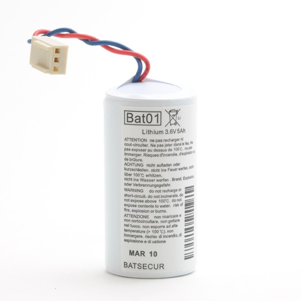 PILE LITHIUM 3.6V 5AH+ CONNECTEUR 