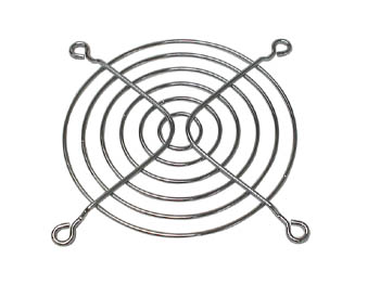 Grille métallique pour ventilateur 90x90mm chromée