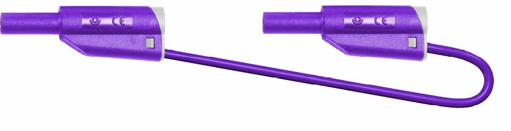 c. MM d4 sécu + rep. AR sécu PVC 0.75mm² Lg 50cm violet