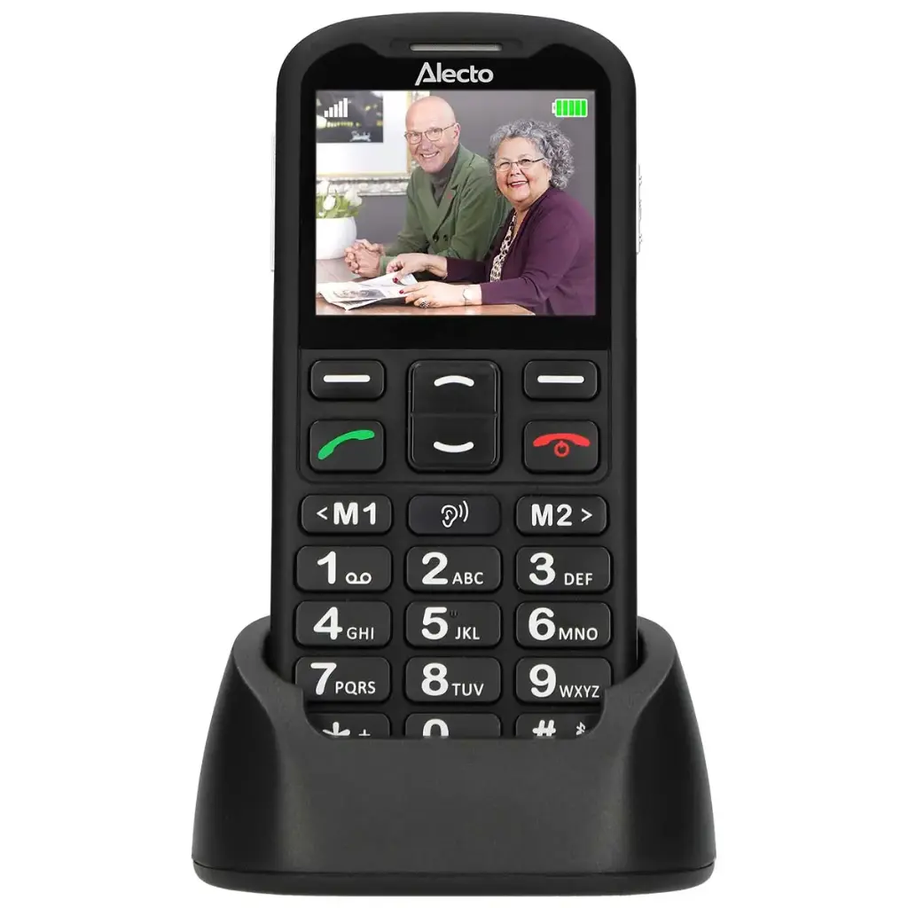 Téléphone portable pour personnes âgées avec bouton SOS